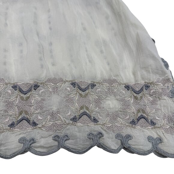 Johnny Was Women's Boho Floral Embroidered SS Tunic Blouse Top, Size M - Picture 7 of 10